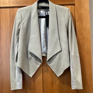 Alice and Olivia Suede Slate Jacket